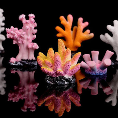 Artificial Resin Coral & Starfish Decor – Vibrant Reef-Style Ornament for Fish Tanks, Aquariums, and Home Displays