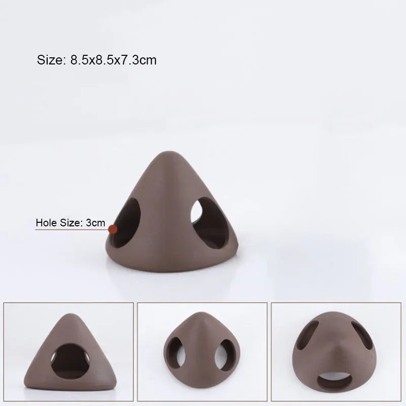 Ceramic Aquarium Shelter Houses – Shrimp & Fish Hiding Caves, Breeding Pots & Natural Stone-Style Tank Decor