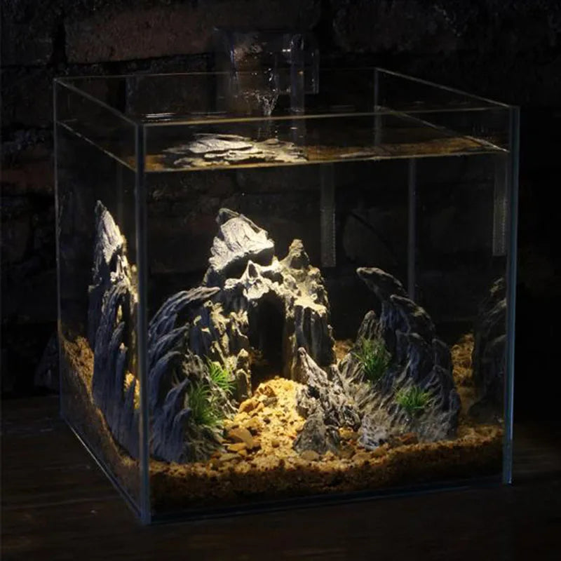 Resin Canyon Rock Aquarium Decoration Set