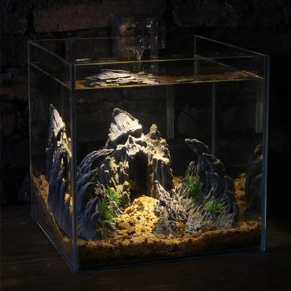 Resin Canyon Rock Aquarium Decoration Set
