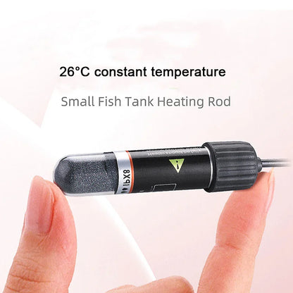 USB Mini Submersible Aquarium Heater for Small Tanks, 26°C Constant Temperature, 10W