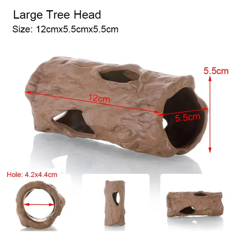 Ceramic Aquarium Shelter Houses – Shrimp & Fish Hiding Caves, Breeding Pots & Natural Stone-Style Tank Decor