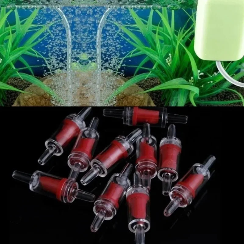 10pcs Aquarium One-Way Check Valves – Non-Return Air Pump & CO₂ Line Protectors