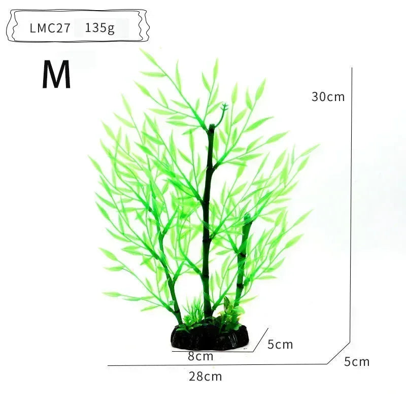Artificial Aquarium Bonsai Tree – Resin Base with Lush Green Foliage for Aquascaping & Fish Tank Landscaping