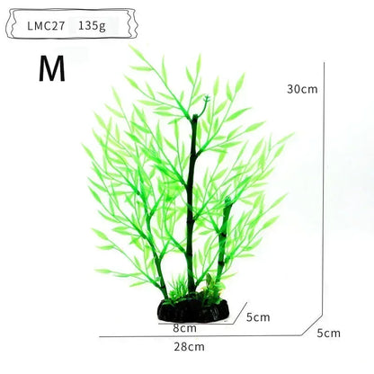 Artificial Aquarium Bonsai Tree – Resin Base with Lush Green Foliage for Aquascaping & Fish Tank Landscaping