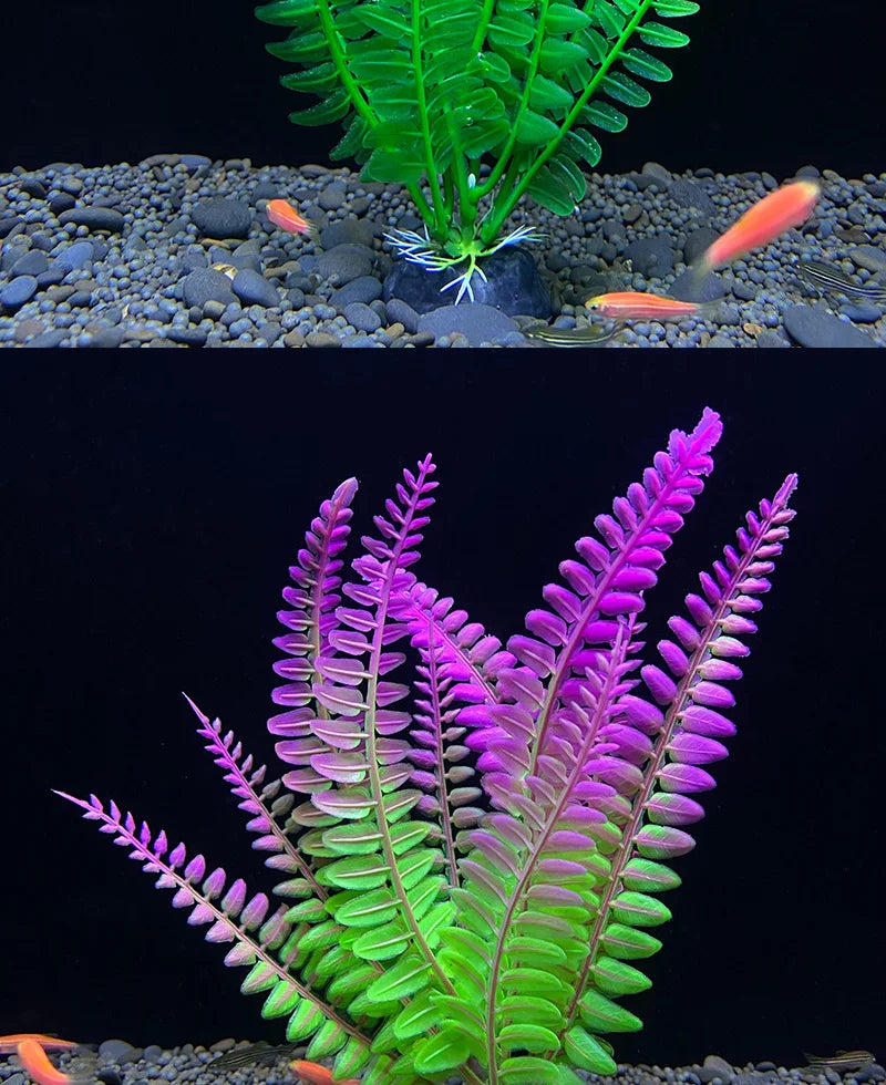 18cm Artificial Aquarium Plant – Soft Plastic Simulation Water Grass for Fish Tank Decoration