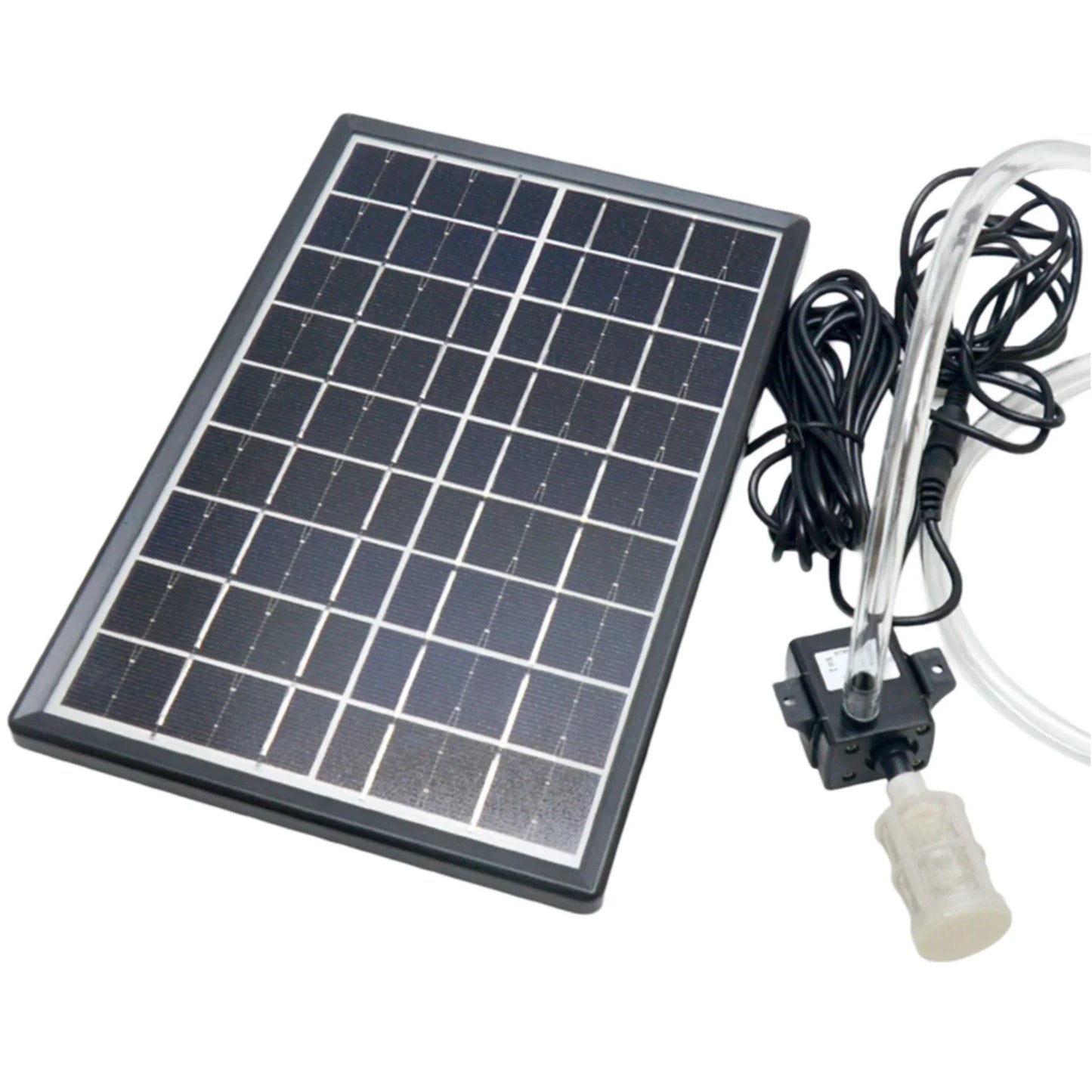 Solar Powered 12V Submersible Water Pump | 6W Solar Panel Outdoor Pond & Fish Tank Circulation Pump (240 L/H)