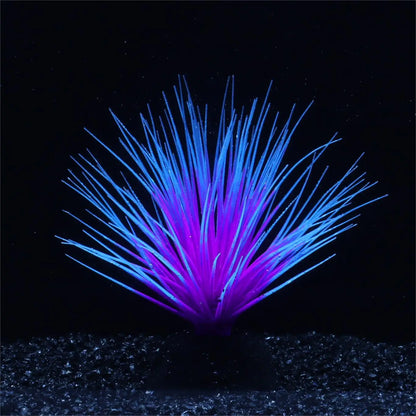 Fluorescent Silicone Aquatic Plant Aquarium Decoration – Soft, Non-Toxic Glow Ornament