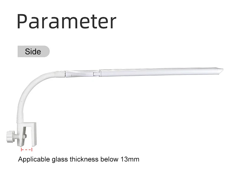 Super Bright Clip-On LED Aquarium Light — Full Spectrum Plant Grow Lamp with 5730 LEDs | 4W / 8W / 13W | 220–240V