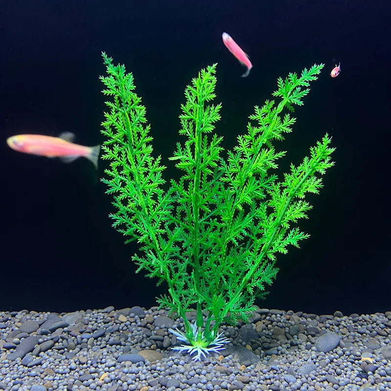 18cm Artificial Aquarium Plant – Soft Plastic Simulation Water Grass for Fish Tank Decoration