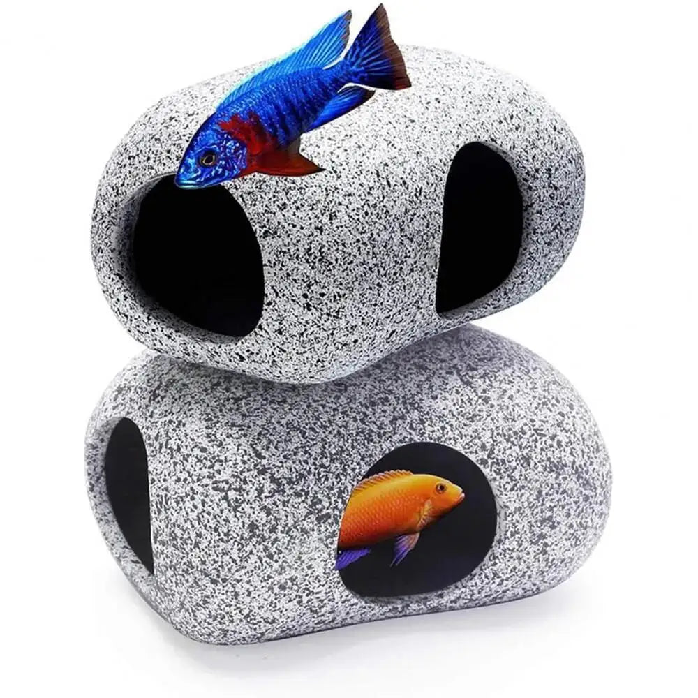 Clay Pot Aquarium Shelter – Ceramic Fish & Shrimp Cave Hideout for Natural Aquascape Decoration