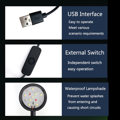 USB LED Aquarium Light – 3W Waterproof Mini Fish Tank Lamp for Underwater Lighting and Aquatic Plant Decor