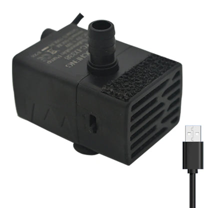 USB 5V Ultra-Quiet Aquarium Pump – Mini Submersible Filtration & Circulation Pump (3W/5W, 150L/H Flow)