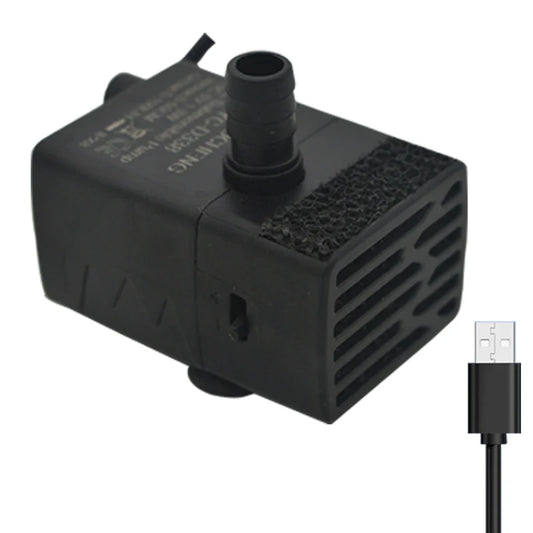 USB 5V Ultra-Quiet Aquarium Pump – Mini Submersible Filtration & Circulation Pump (3W/5W, 150L/H Flow)