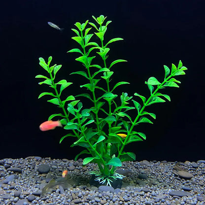18cm Artificial Aquarium Plant – Soft Plastic Simulation Water Grass for Fish Tank Decoration