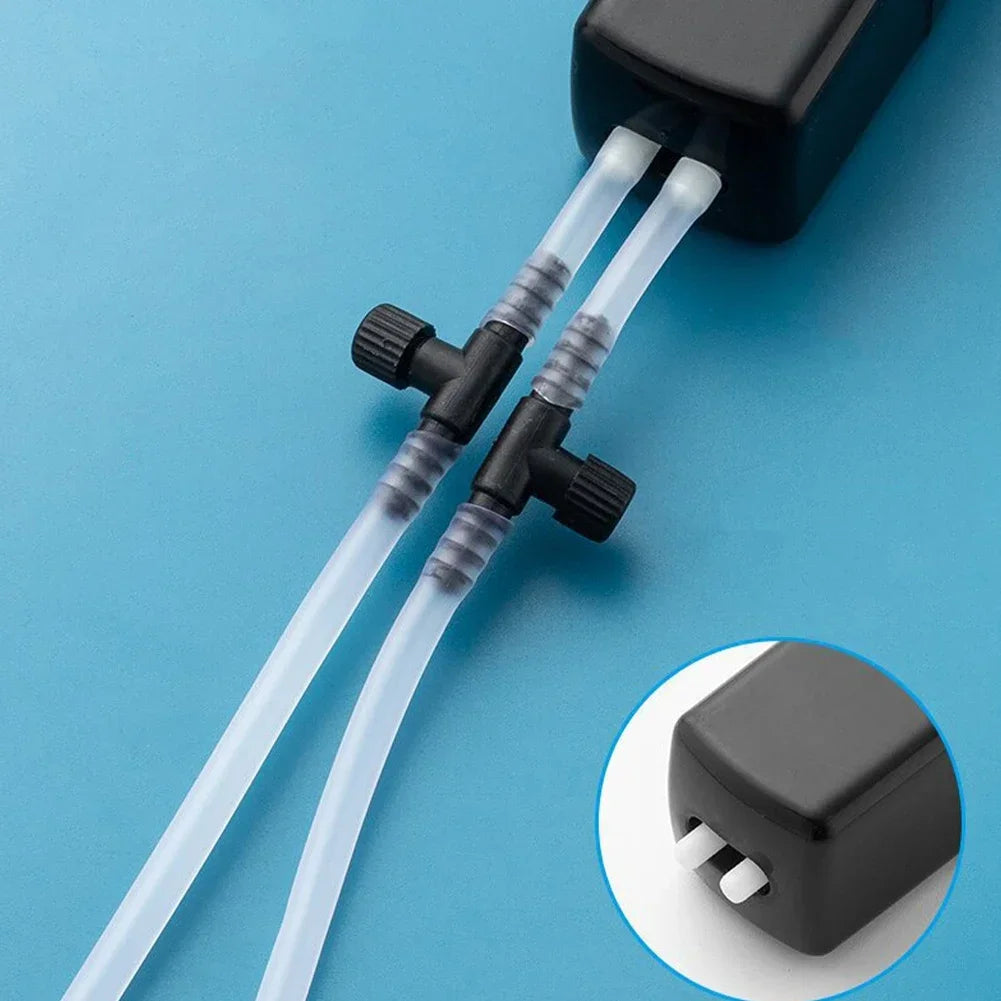 USB Mini Aquarium Air Pump – Silent Oxygen Pump with Air Stone, Energy-Efficient Compact Aerator for Fish Tanks & Aquariums