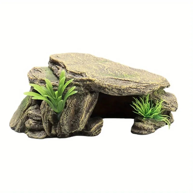 Artificial Turtle Terrace Platform – Resin Basking & Shelter Ornament for Aquariums and Terrariums