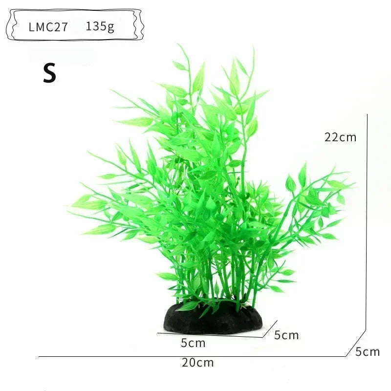 Artificial Aquarium Bonsai Tree – Resin Base with Lush Green Foliage for Aquascaping & Fish Tank Landscaping