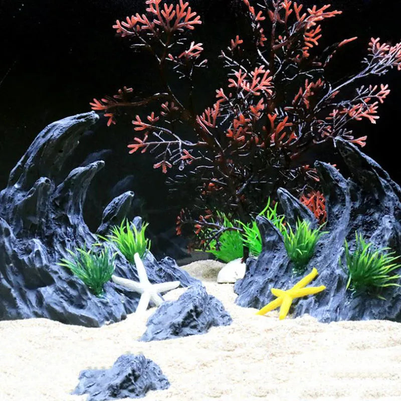 Resin Canyon Rock Aquarium Decoration Set
