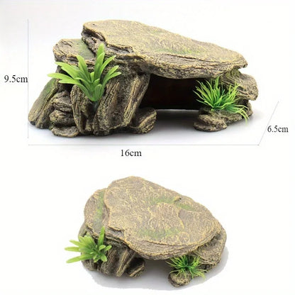 Artificial Turtle Terrace Platform – Resin Basking & Shelter Ornament for Aquariums and Terrariums