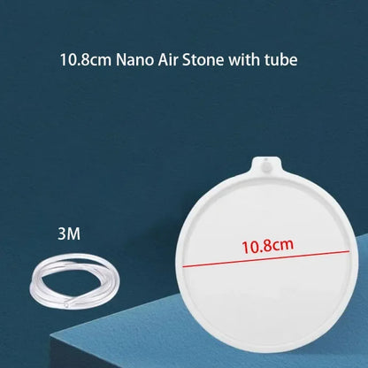 3.5cm 5cm 8cm 10cm Aquarium Air Stone Bubble Aerator Plate With Tube