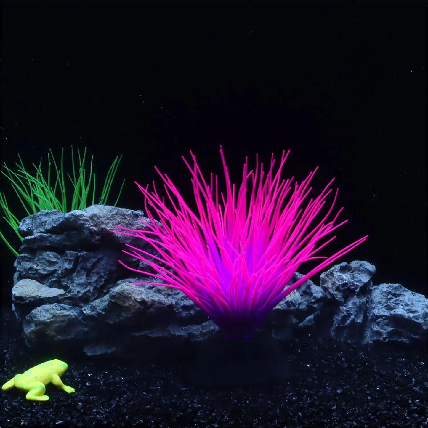 Fluorescent Silicone Aquatic Plant Aquarium Decoration – Soft, Non-Toxic Glow Ornament