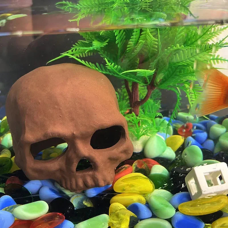 Ceramic Aquarium Shelter Houses – Shrimp & Fish Hiding Caves, Breeding Pots & Natural Stone-Style Tank Decor