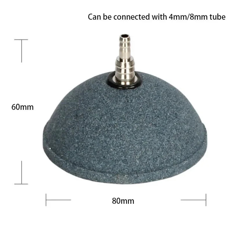 6cm / 8cm Aquarium Air Stone – Bubble Aerator Stone for Fish Tank Pump & Hydroponic Oxygen Systems