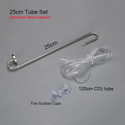 Stainless Steel CO2 Diffuser with Nano Atomizer Disc for Planted Aquariums