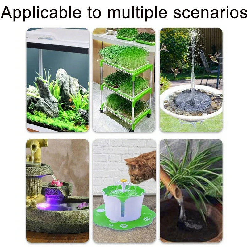 USB 5V Ultra-Quiet Aquarium Pump – Mini Submersible Filtration & Circulation Pump (3W/5W, 150L/H Flow)