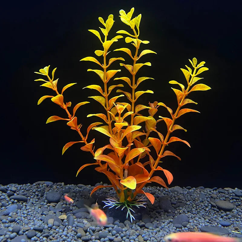 18cm Artificial Aquarium Plant – Soft Plastic Simulation Water Grass for Fish Tank Decoration
