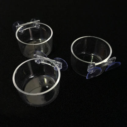 Acrylic Hanging Aquarium Planting and Feeding Cup