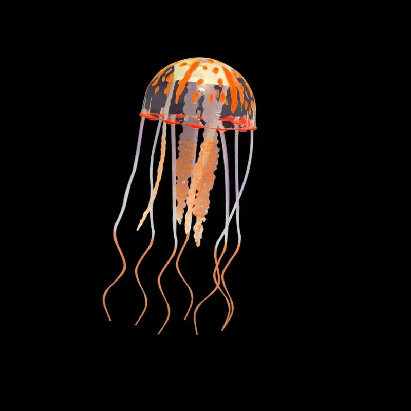 Artificial Swim Glow Jellyfish – Luminous Silicone Aquarium Decoration