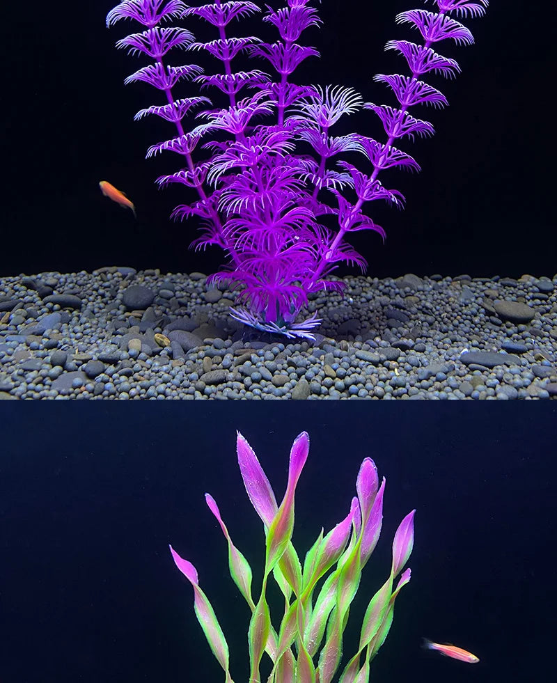 18cm Artificial Aquarium Plant – Soft Plastic Simulation Water Grass for Fish Tank Decoration