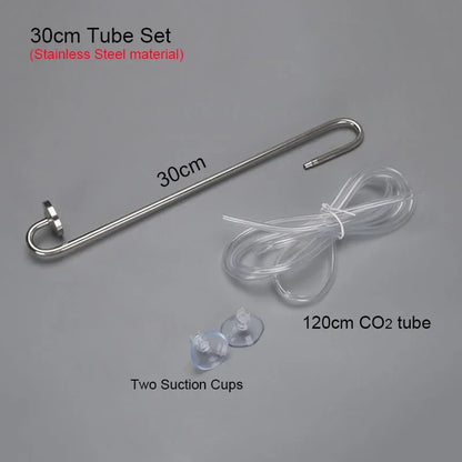 Stainless Steel CO2 Diffuser with Nano Atomizer Disc for Planted Aquariums