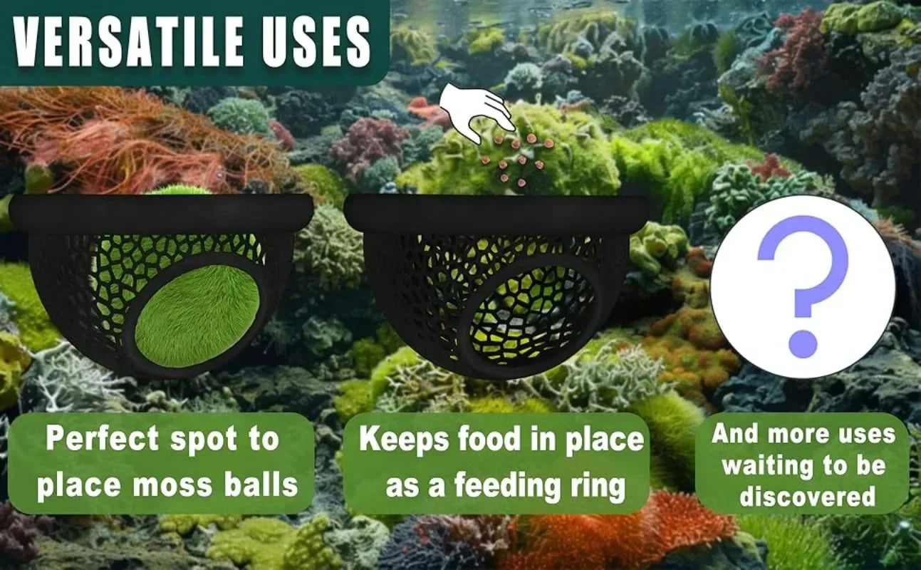 Floating Betta Cave & Shrimp Hideout – 3-in-1 Hammock, Feeding Ring & Resting Spot for Small Aquatic Pets