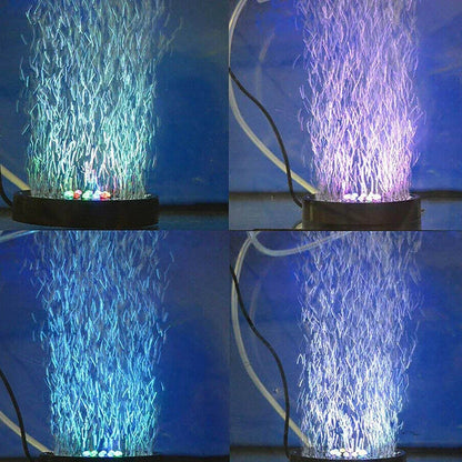 Submersible LED Bubble Light for Fish Tanks — Color-Changing Underwater Air Stone Lamp With Oxygenating Bubbles (12V Safe Design)