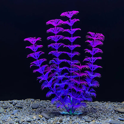 18cm Artificial Aquarium Plant – Soft Plastic Simulation Water Grass for Fish Tank Decoration