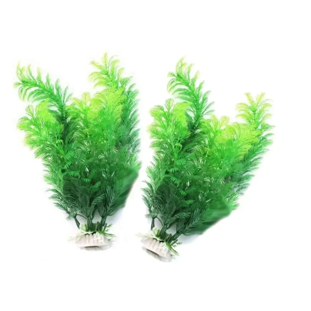 19 cm / 30 cm Artificial Water Grass – Plastic Aquarium Plants for Fish Tank Décor & Underwater Aquascaping