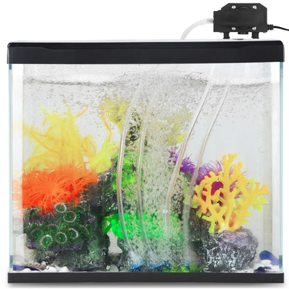 Aquarium Air Pump, High-Output Oxygen Aerator with 4 Outlets for Fish Tanks & Hydroponics