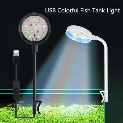 USB LED Aquarium Light – 3W Waterproof Mini Fish Tank Lamp for Underwater Lighting and Aquatic Plant Decor