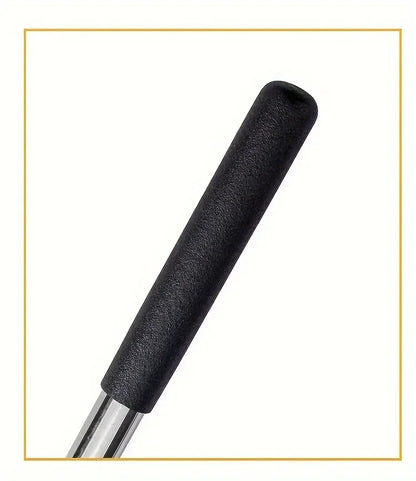 Telescopic Aquarium Silicone Scraper – Stainless Steel Extendable Cleaning Brush for Algae Removal & Glass Maintenance