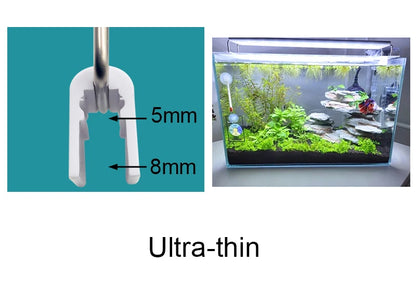 Super Slim LED Aquarium Light – Waterproof Plant Growth Lamp with Clip-On Mount, 5730 LEDs, 18–72 cm, 220–240V