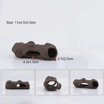 Ceramic Aquarium Shelter Houses – Shrimp & Fish Hiding Caves, Breeding Pots & Natural Stone-Style Tank Decor