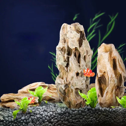 Natural Microporous Aquarium Stones – Decorative Rockery Stones for Aquascaping and Plant Growth (250g / 500g / 1000g)