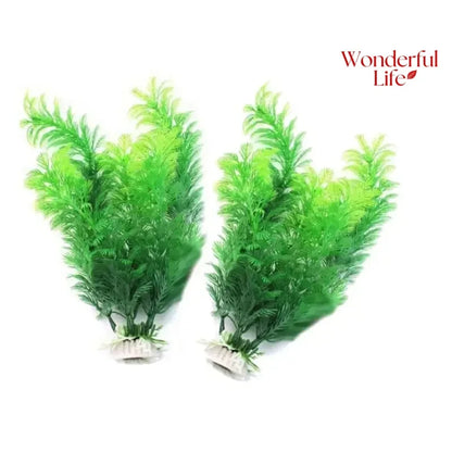 19 cm / 30 cm Artificial Water Grass – Plastic Aquarium Plants for Fish Tank Décor & Underwater Aquascaping