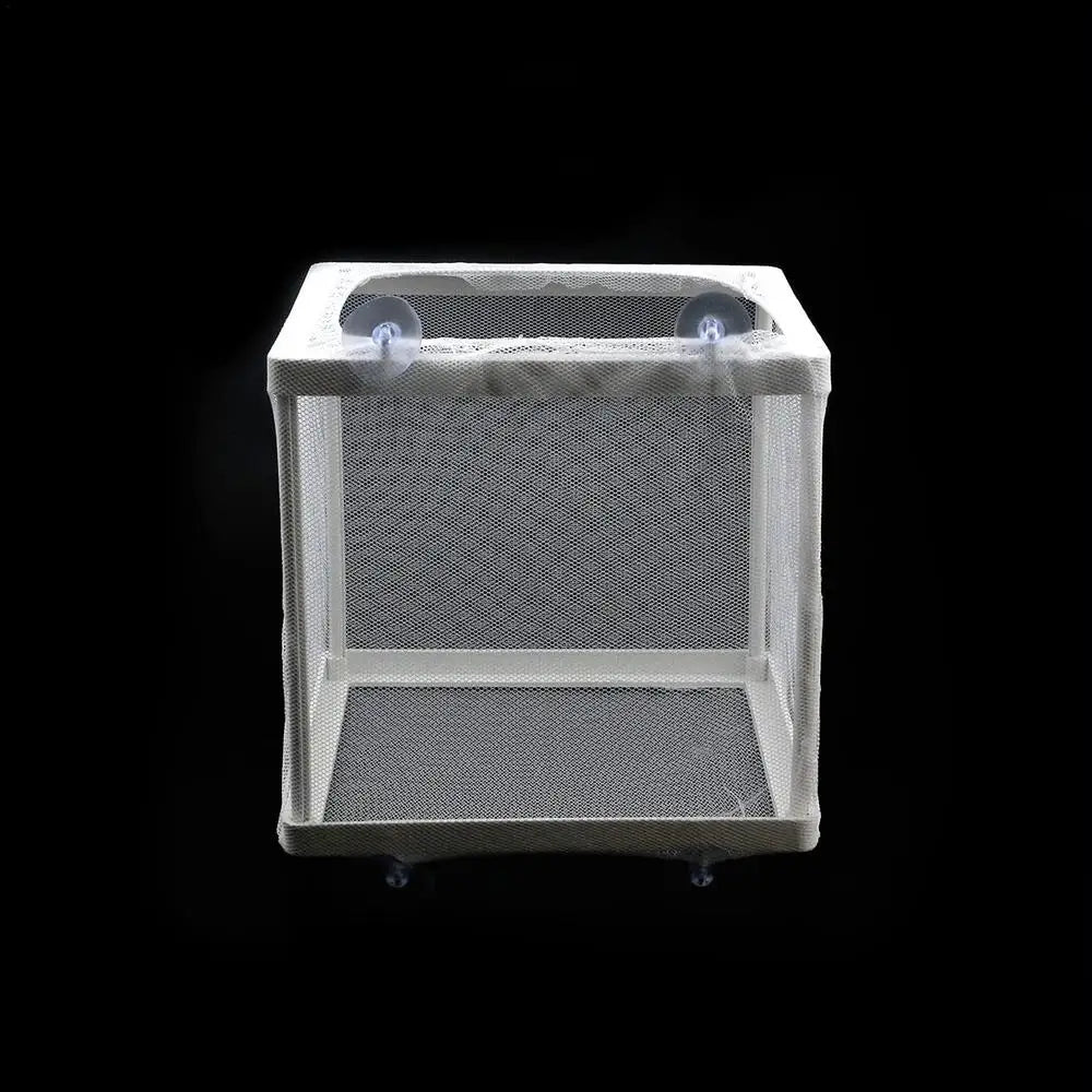 Aquarium Fish Breeder Box with Mesh Isolation and Suction Cup Mount
