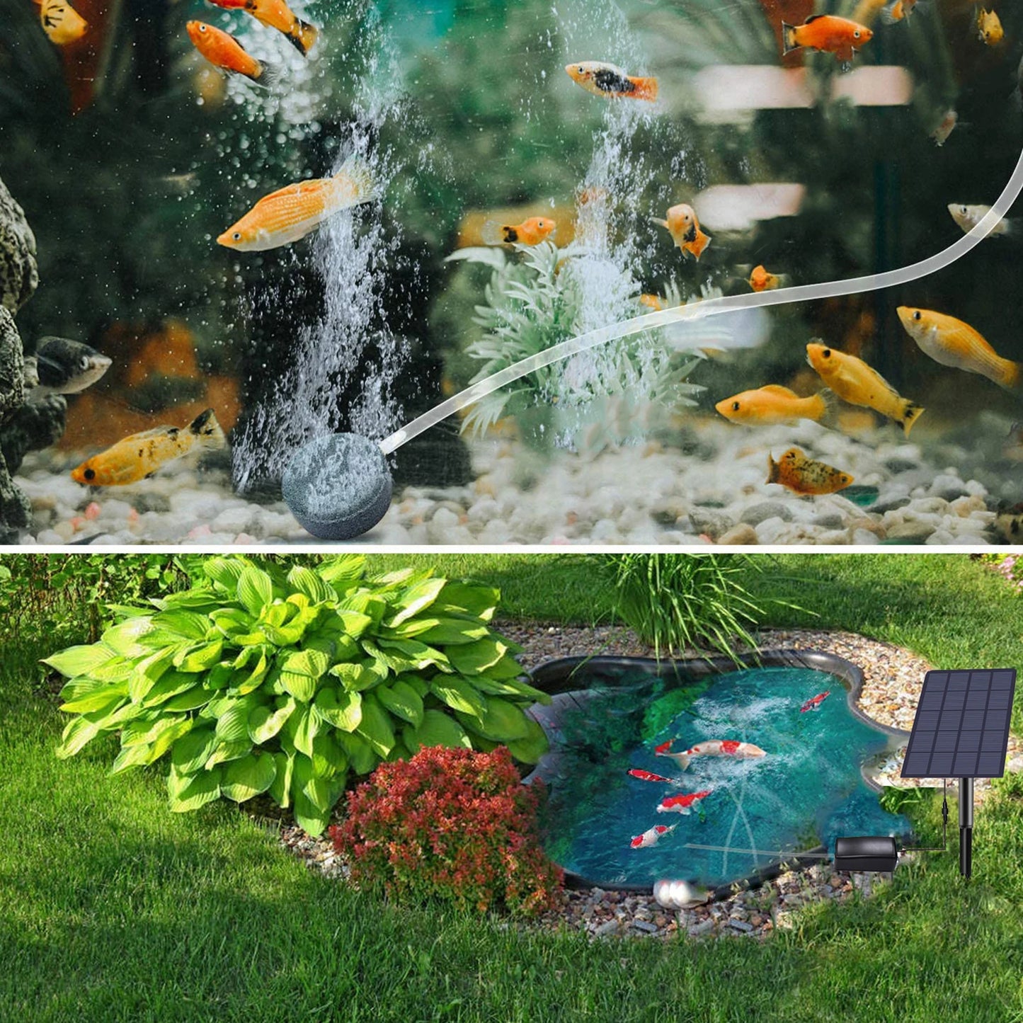 2W Solar Oxygen Pump for Ponds and Outdoor Fish Tanks