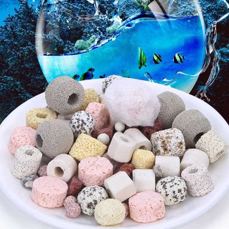 100g 250g 500g Mixed Aquarium Bio Balls Filter Media