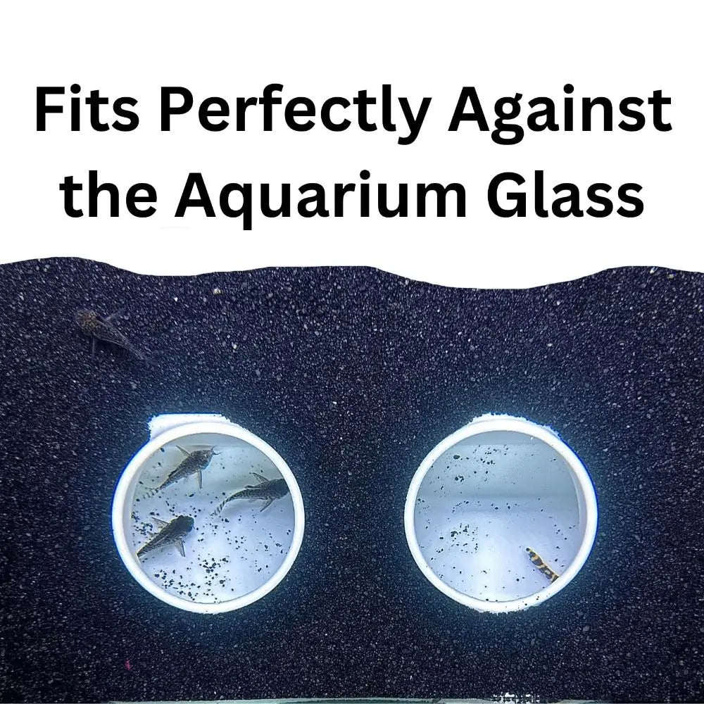 Multifunctional Aquarium Under-Gravel Tunnel Cave – Natural Curve Viewing Tunnel & Hiding Spot for Plecos, Shrimp, Bettas, Loaches & Catfish